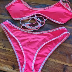 2 Piece Hot Pink Bikini